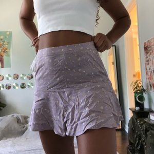 floral high waisted skirt